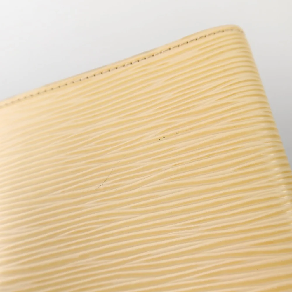 Louis Vuitton Yellow Epi Leather Passport Agenda EXCELLENT